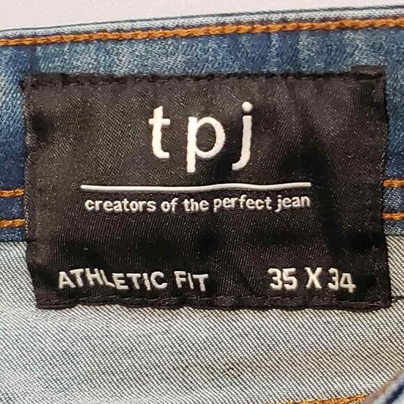 The Perfect Jean NYC Men’s Size 35x34 Athletic Fit Stretch 5-Pocket Mid Rise - Picture 7 of 10